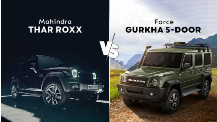 Mahindra Thar Roxx vs Force Gurkha 5-Door