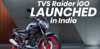 TVS Raider 125 नई टेक्नोलॉजी के साथ हुई लॉन्‍च